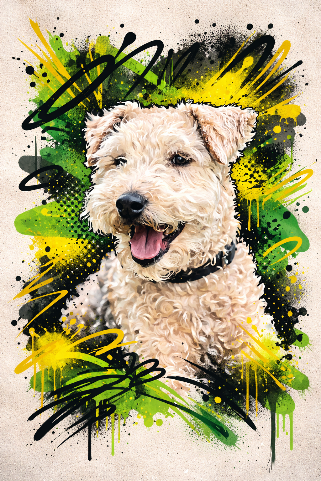 Custom pet portrait example